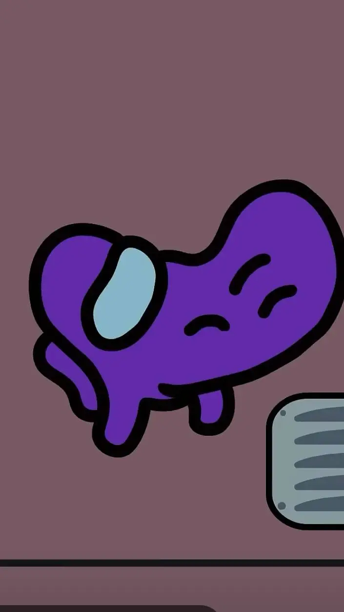 ai character: pregnant purple background