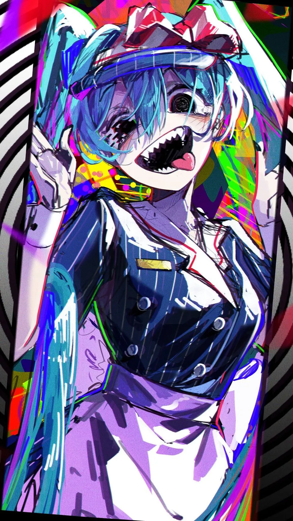 ai character: Mesimizer miku background