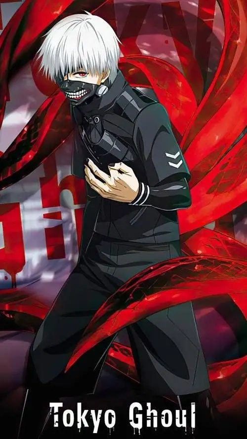 ai character: Tokio ghoul  background