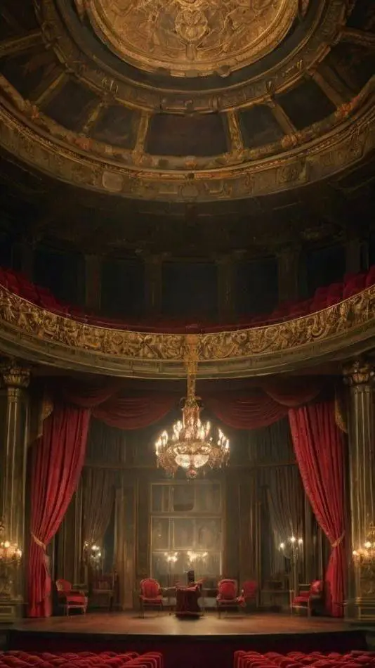 ai character: Baile vampiresco background