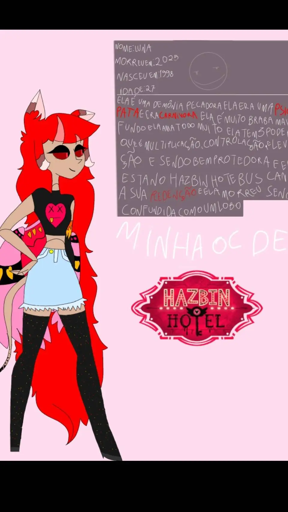 ai character: Luna background