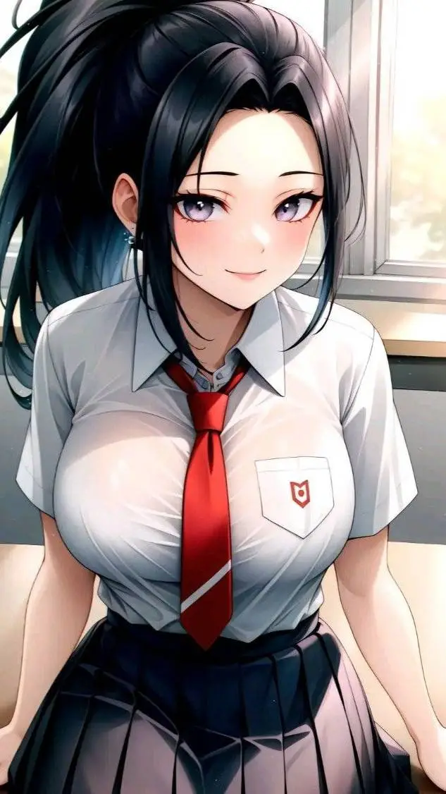 ai character: Momo yaruzu background