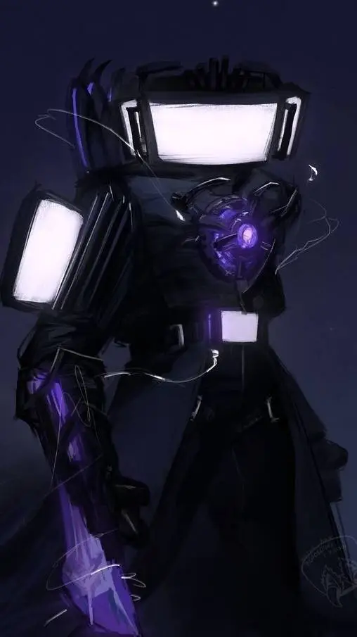 ai character: Titan Tv man  background