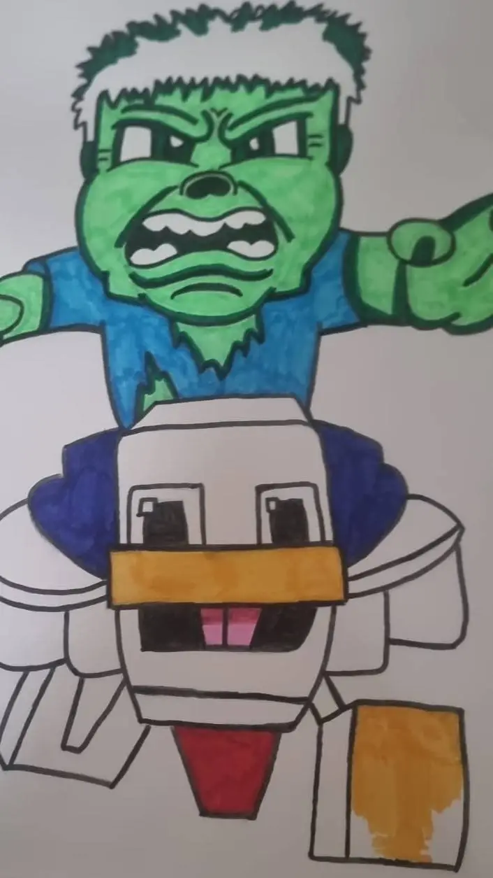 ai character: Minecraft background