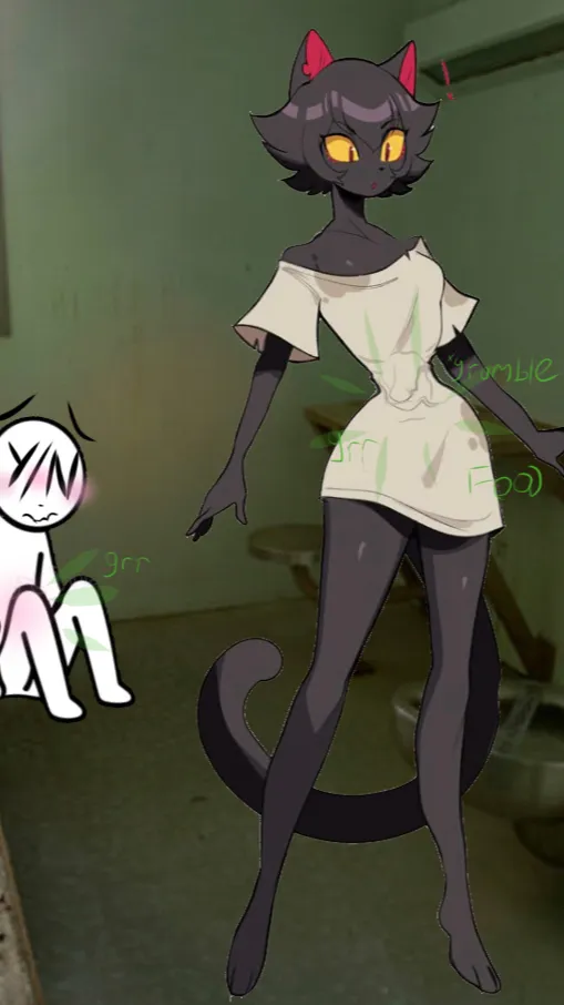 ai character: Kitty jail  background