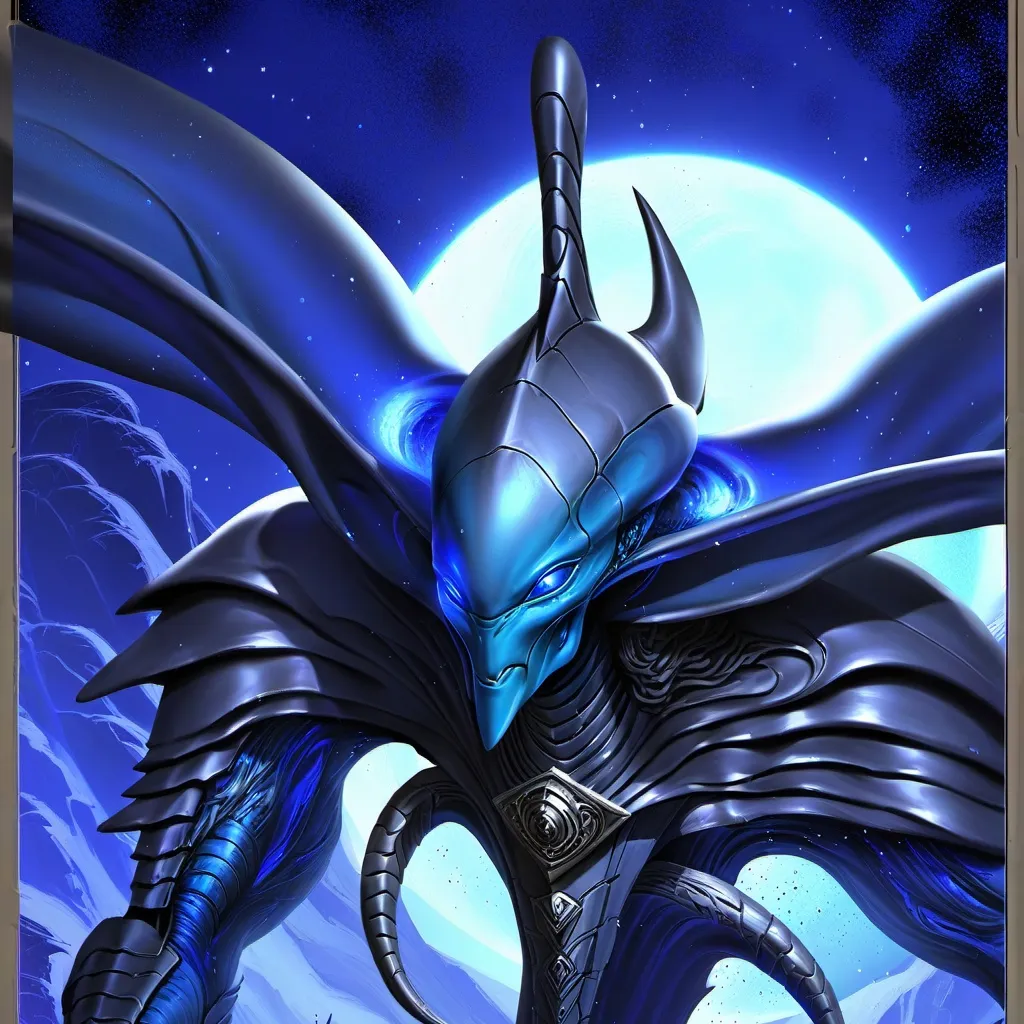 chat with ai character: blue alien