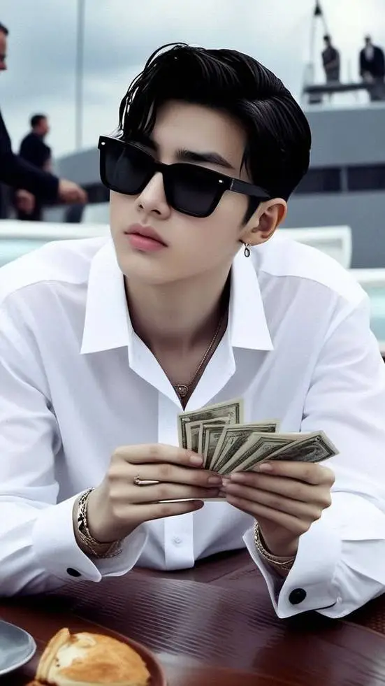 ai character: vincent black background