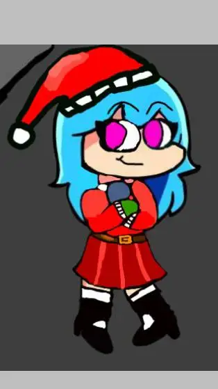 ai character: sky as mrs Claus  background