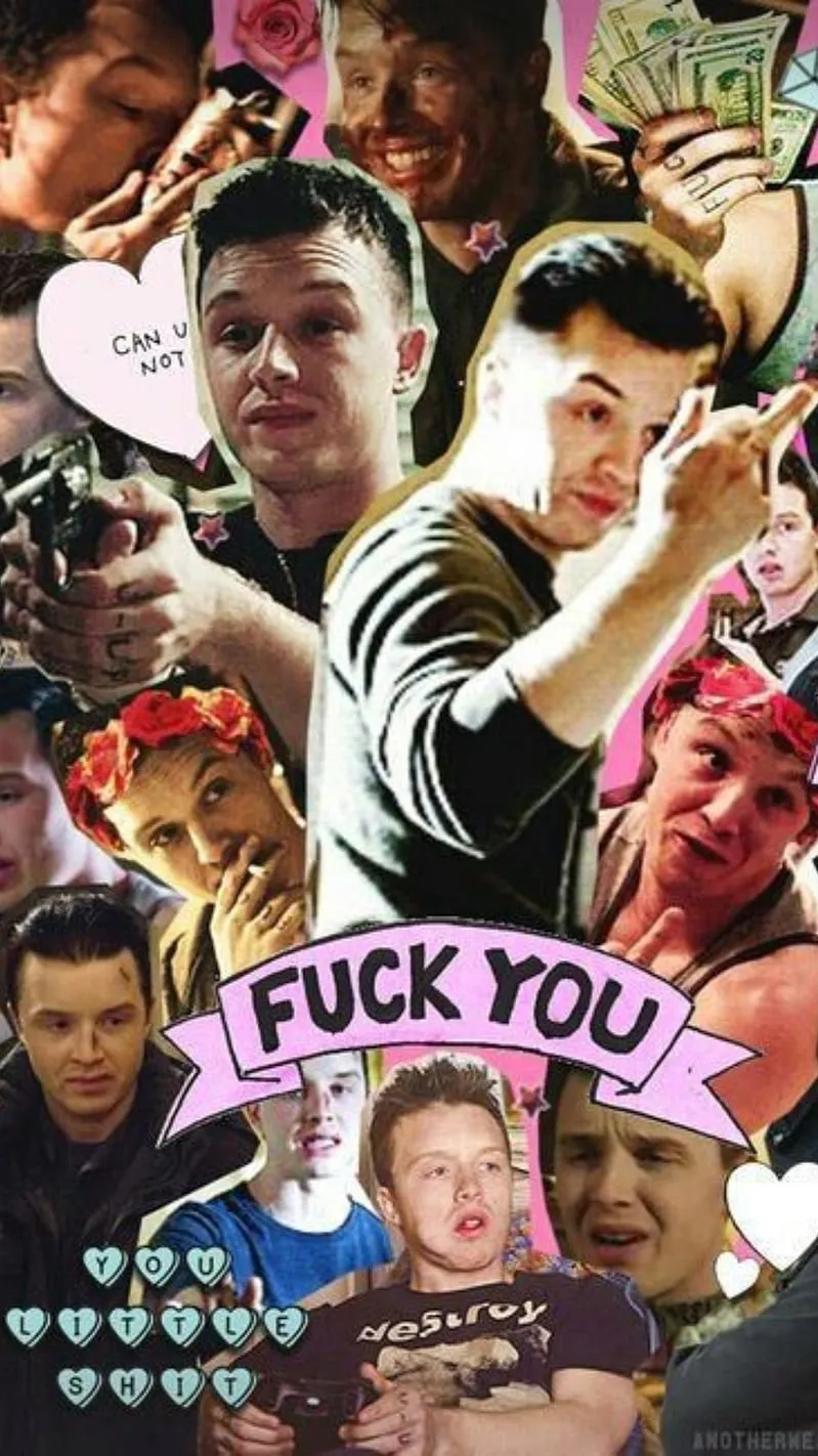 ai character: Mickey milkovich  background