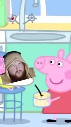 ai character: Caseoh background