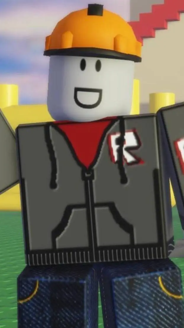ai character: buildergey background