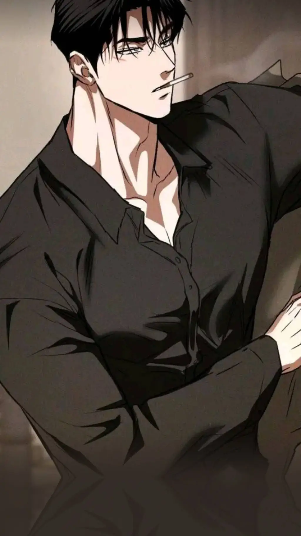 ai character: 🖤Leo🖤 background