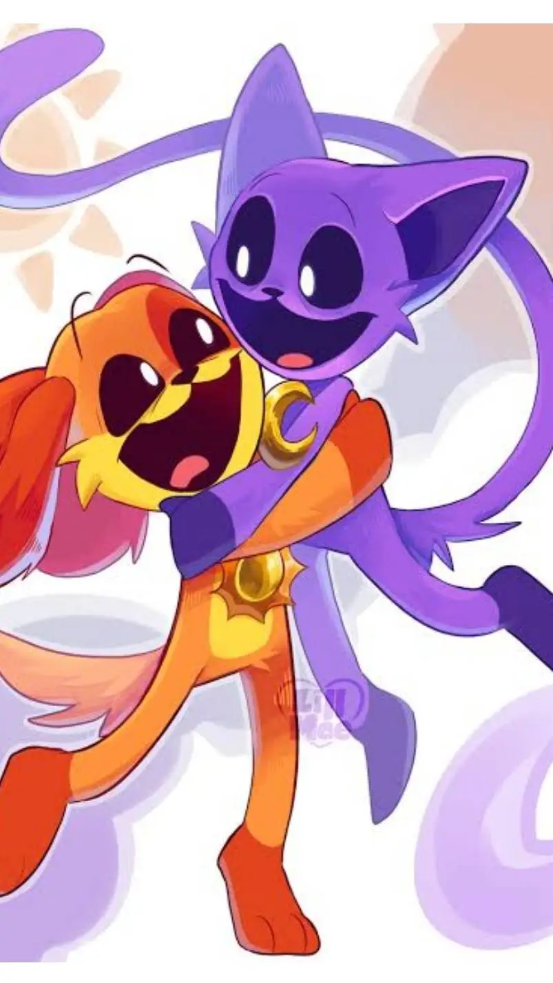 ai character: catnap e dogday  background