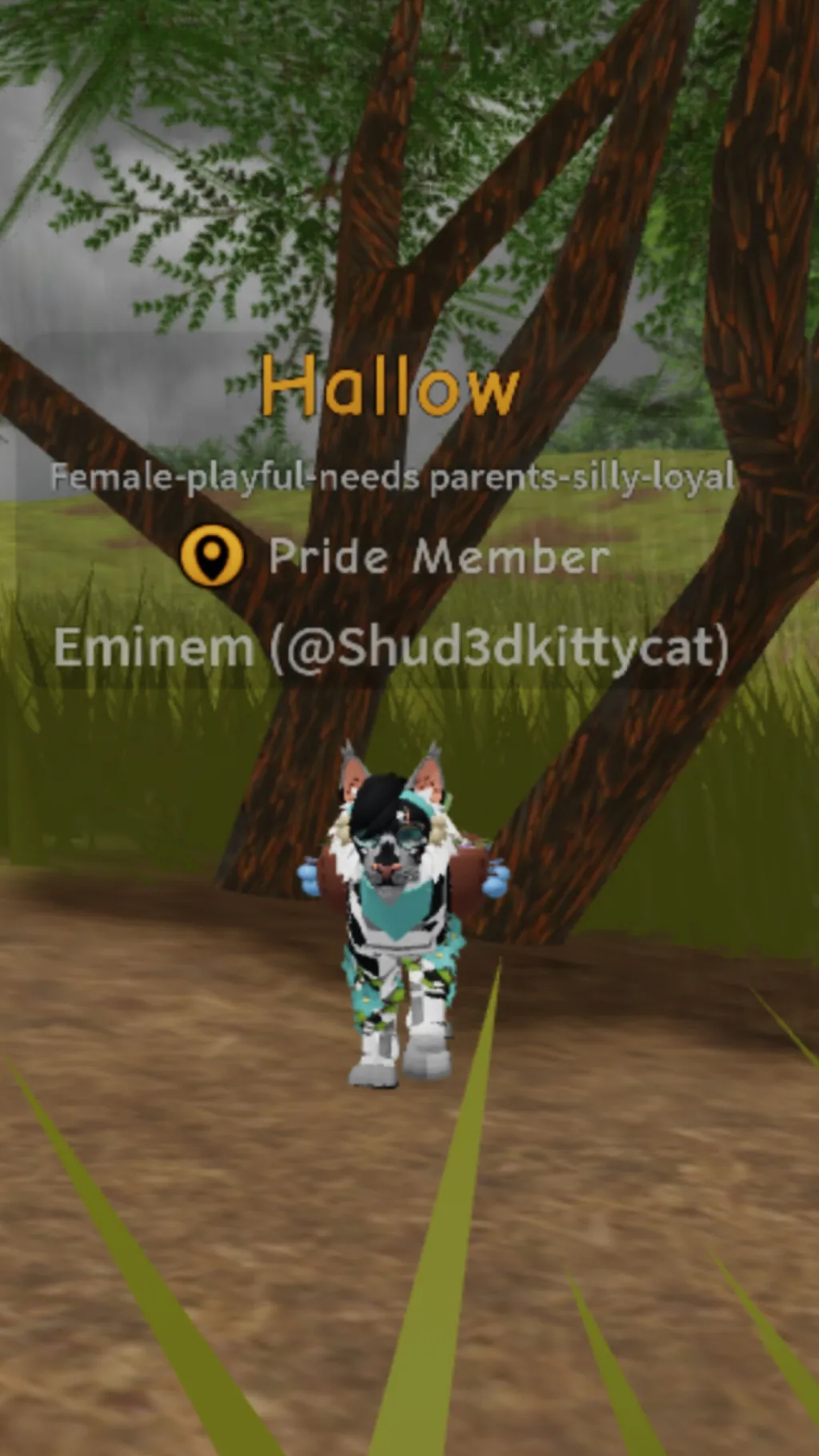 ai character:  Princess Hallow  background