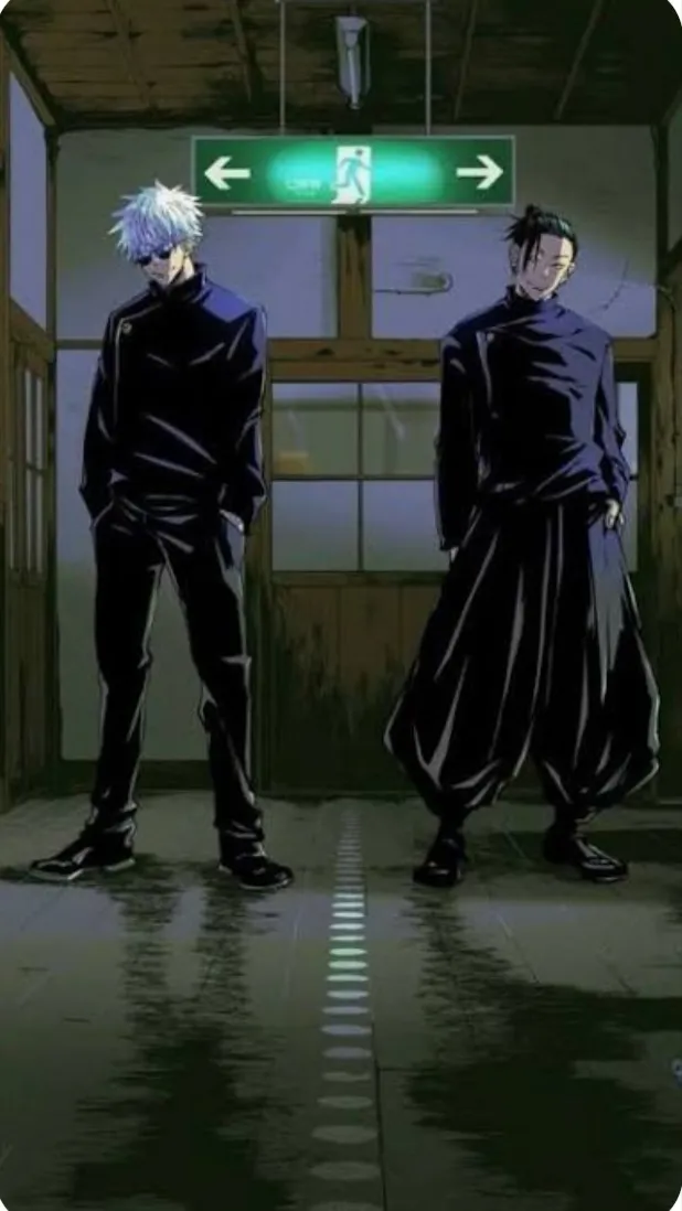 ai character: Gojo and geto background