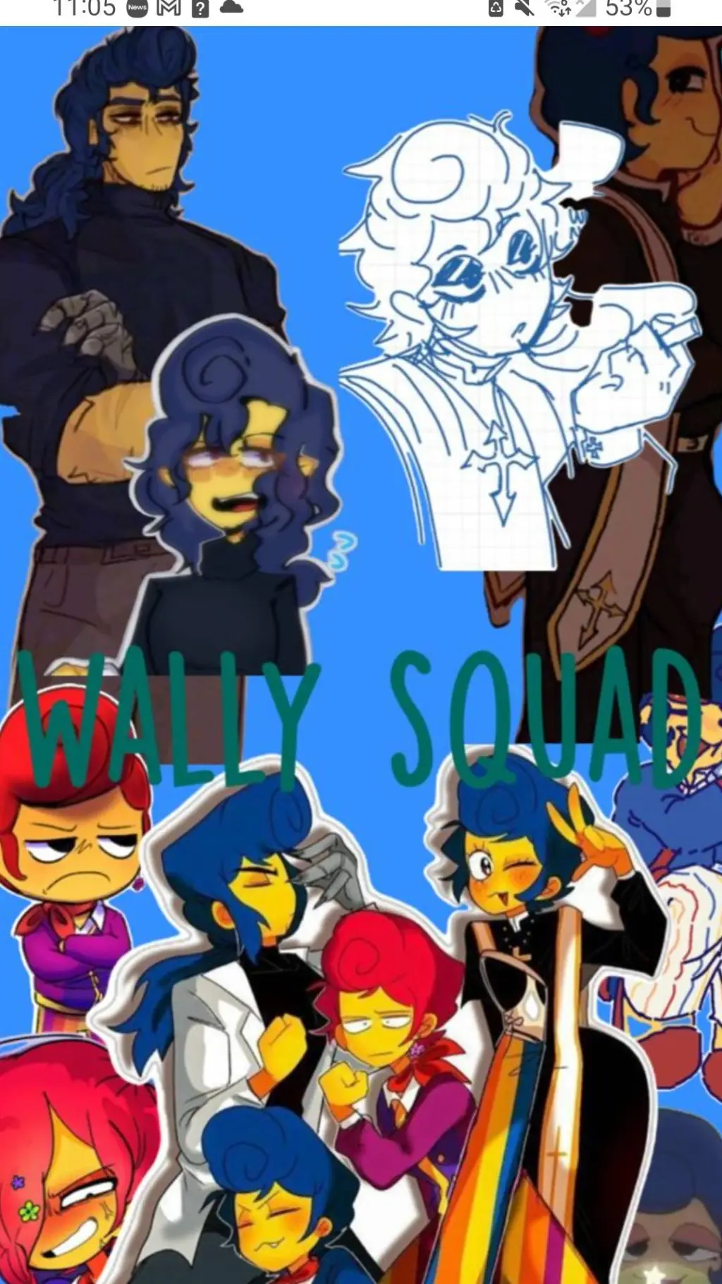 ai character: Wally Darling AUs background