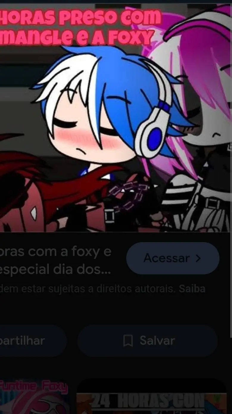 ai character: foxy e mangle background