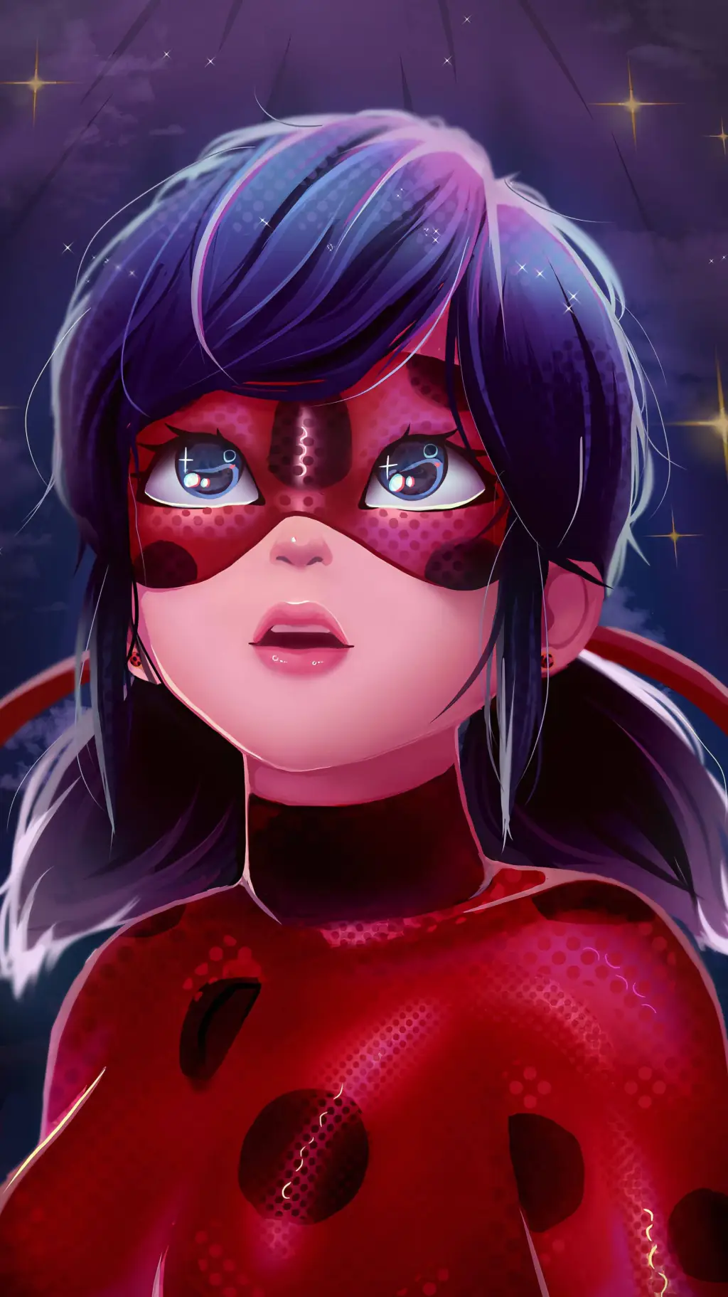ai character: Marinette  background