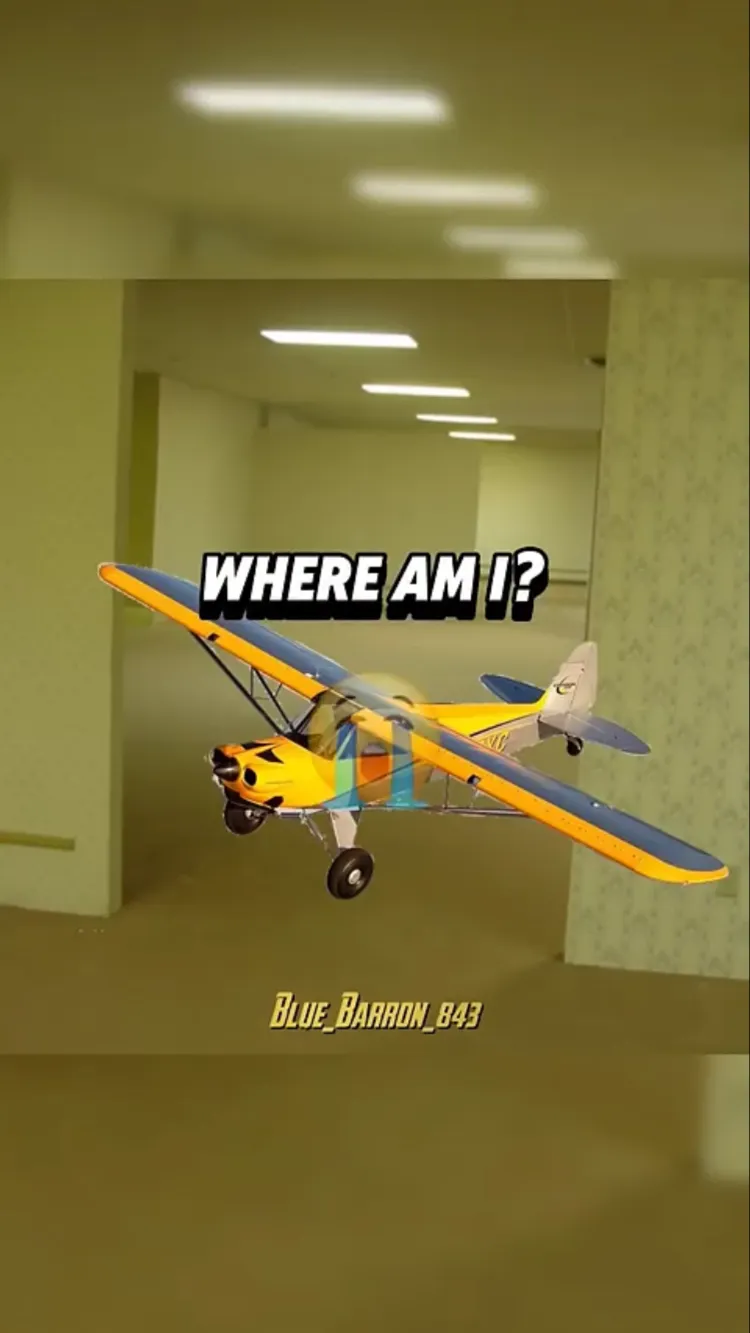ai character: Lost small plane  background