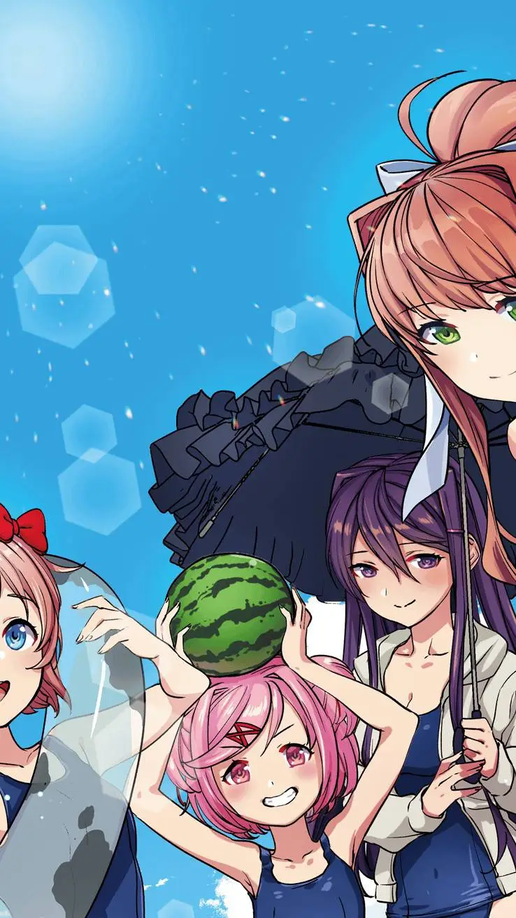 ai character: Doki Doki literatu background