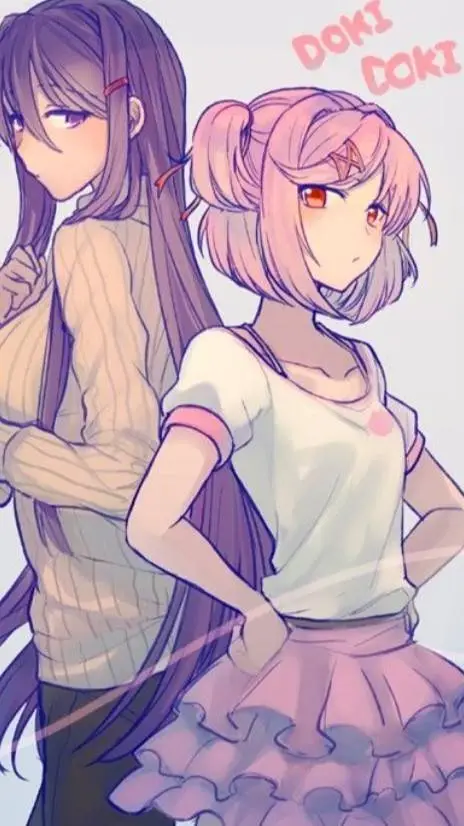 ai character: Yuri x Natsuki  background