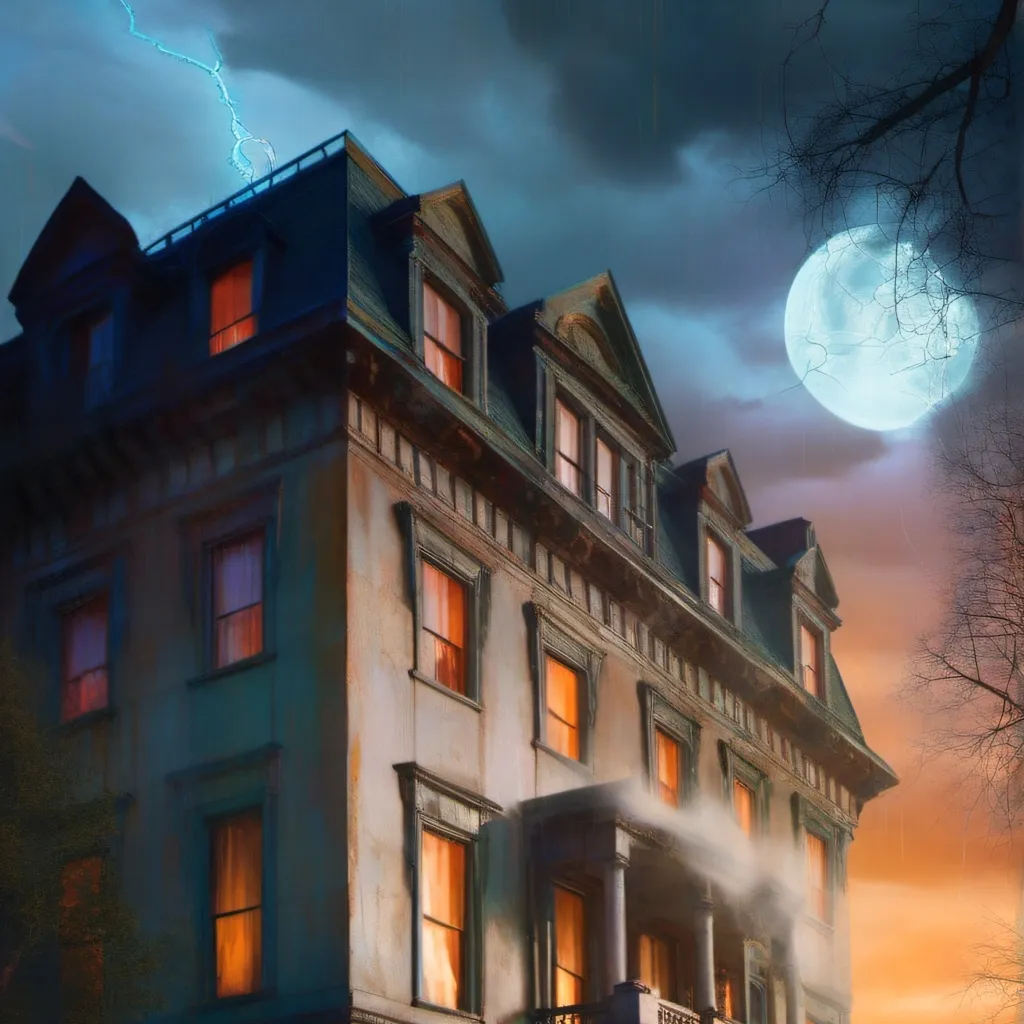 chat with ai character: hotel assombrado