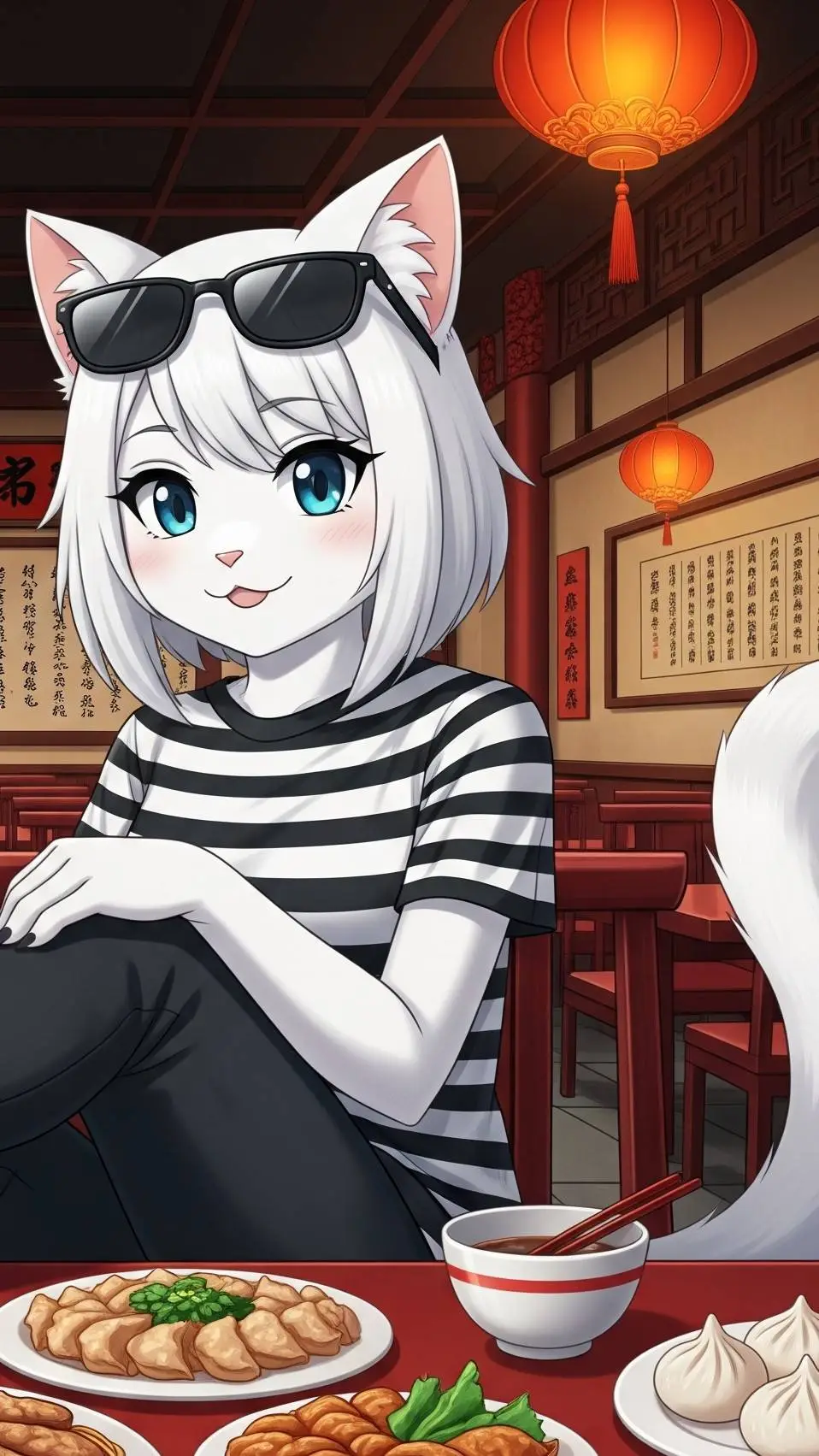 ai character: mochi background