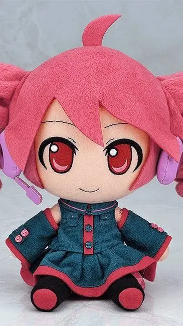 ai character: teto  plush  background