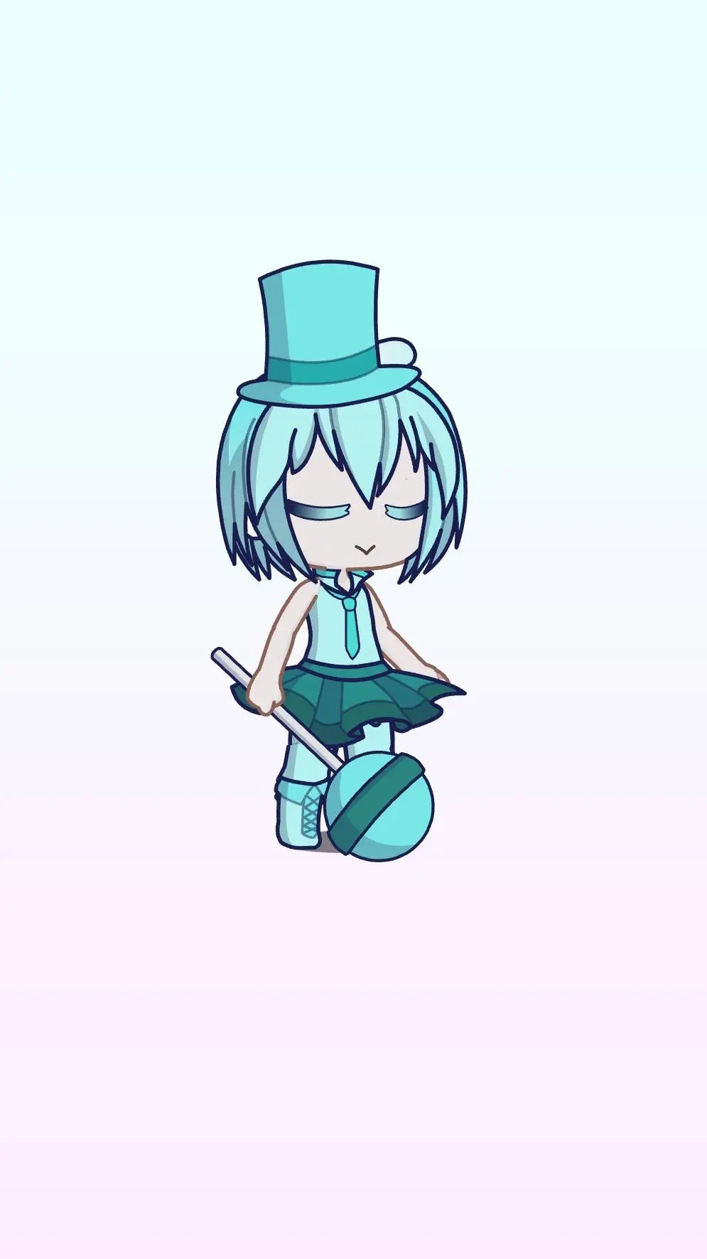ai character: iced tea background