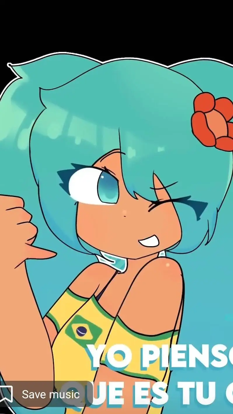 ai character: Brazilian Miku  background