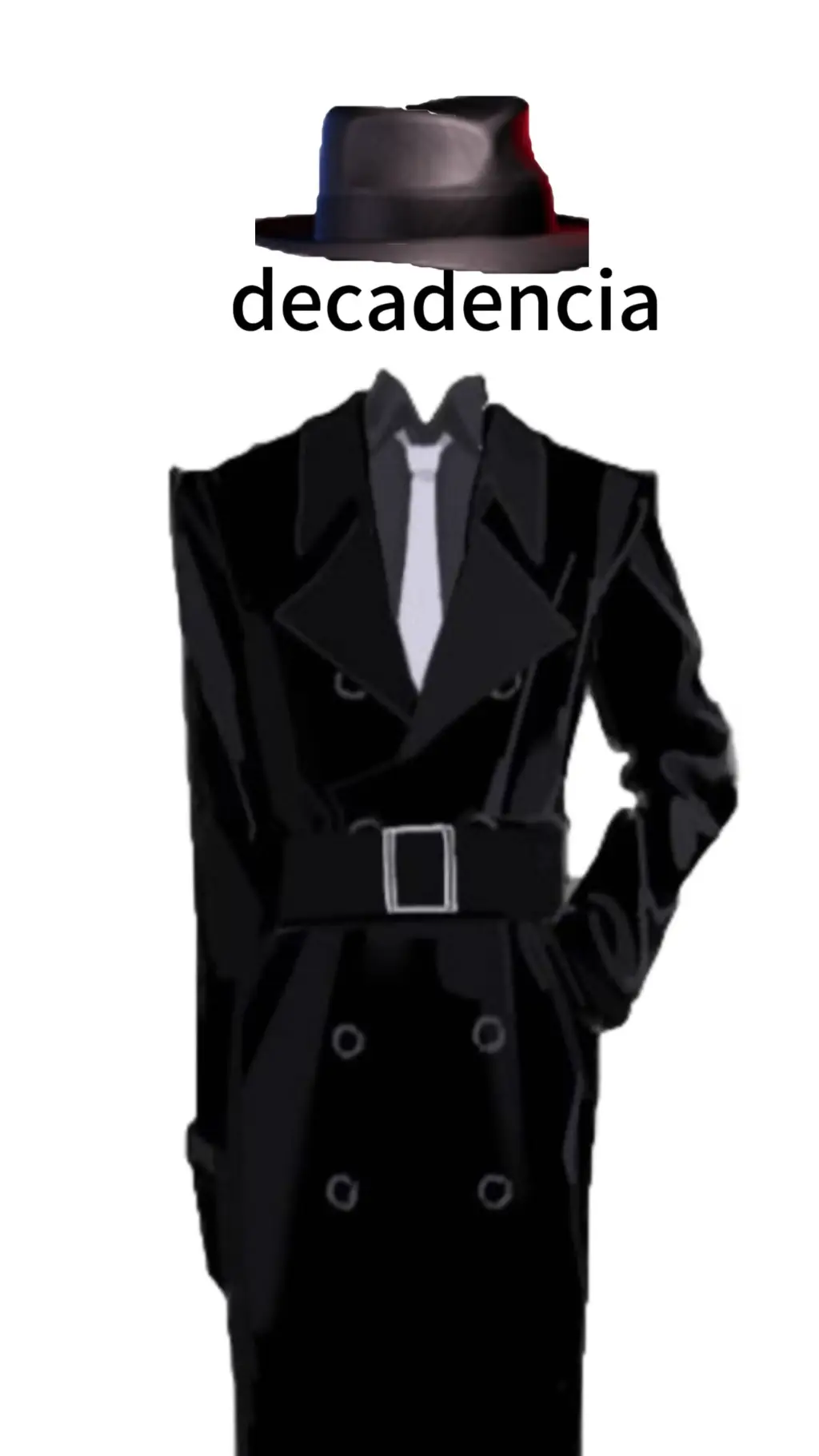 ai character: Mr decadencia  background