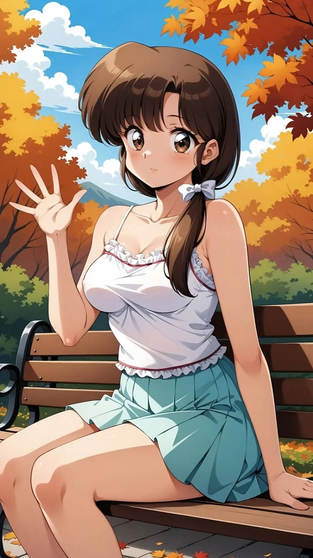 ai character: Kasumi Tendo background