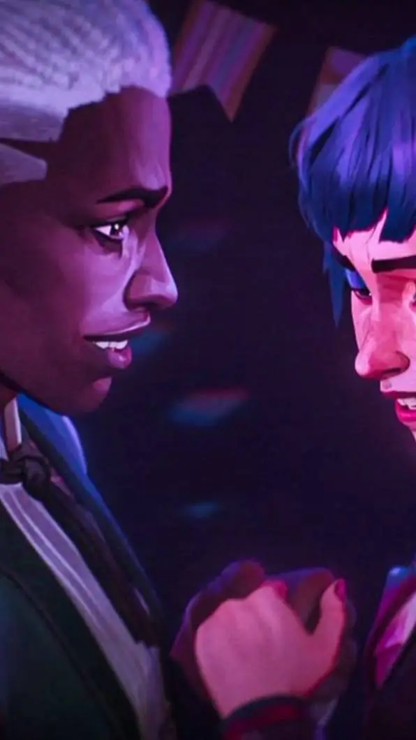 ai character: Arcane dance scene background