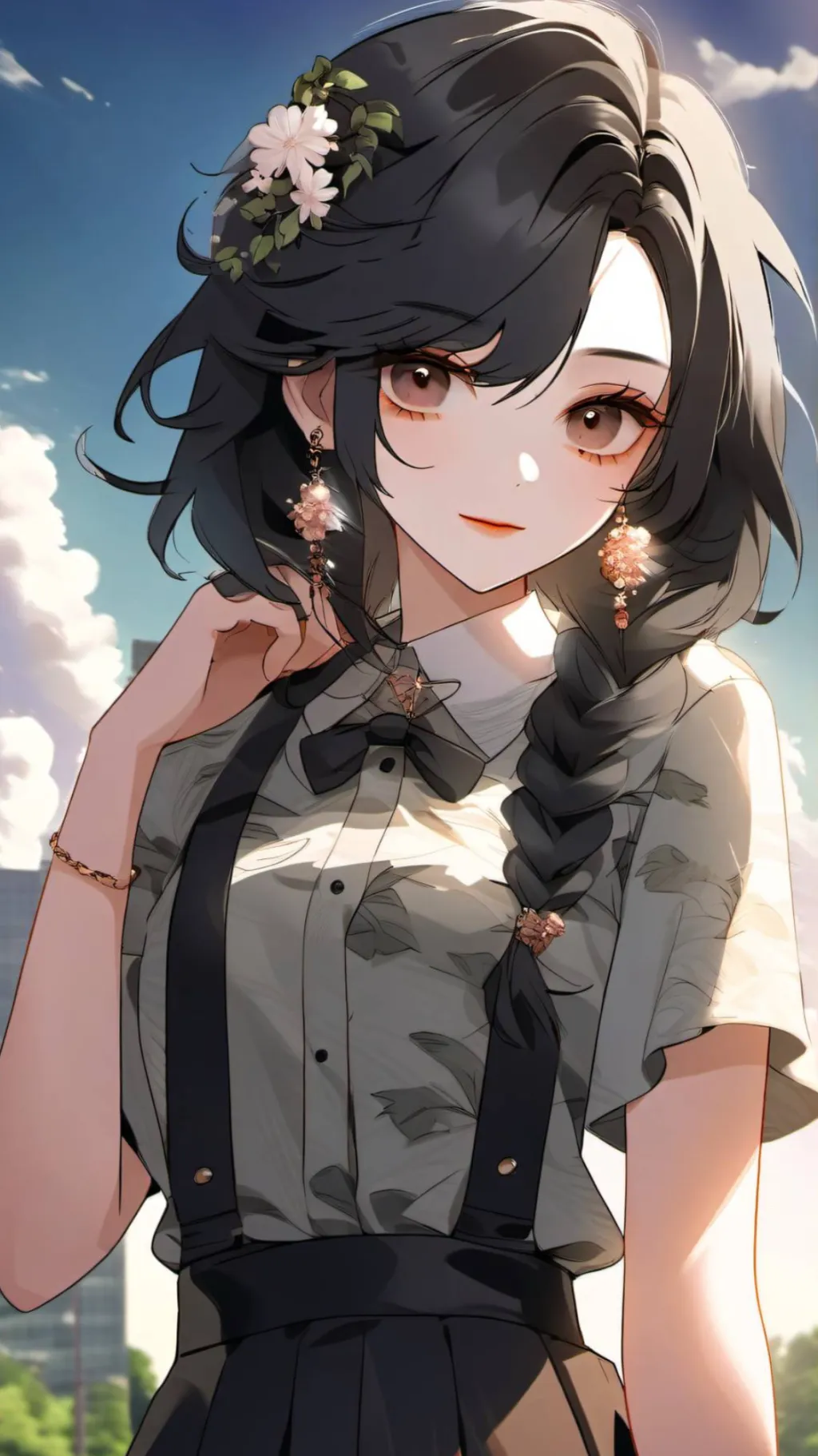 ai character: ☆Kiki-hiiragi☆ background