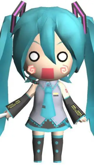 ai character: Hachune Miku background