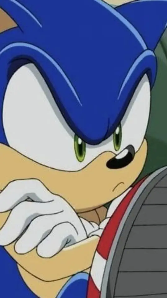 ai character: angry sonic  background