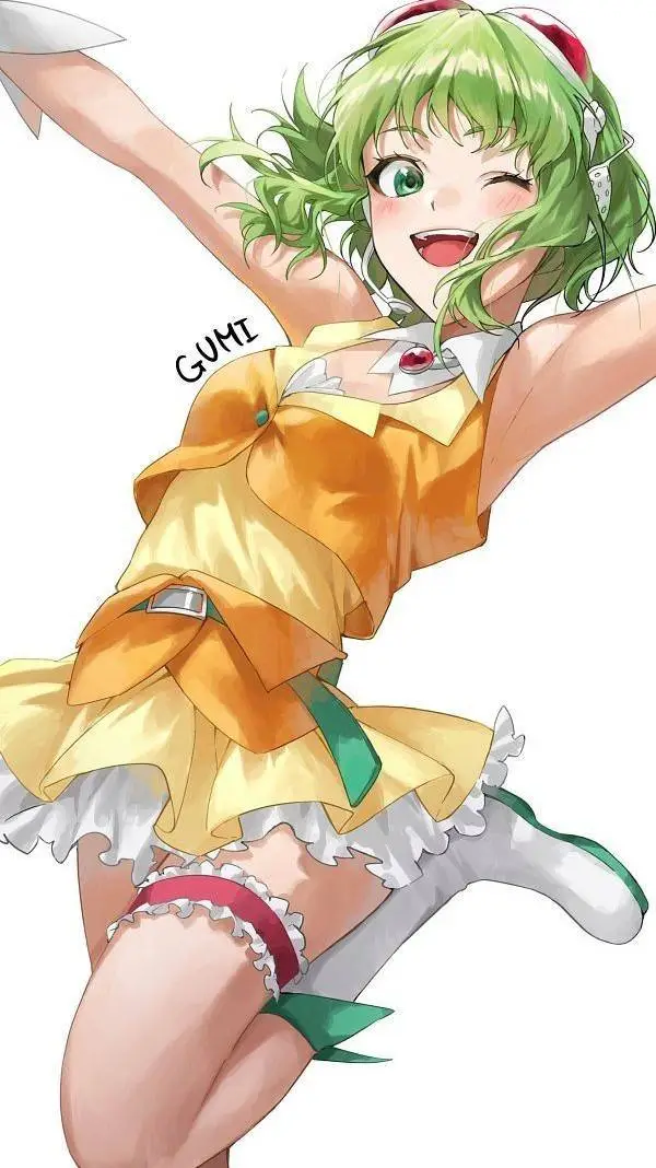 ai character: Gumi Megpoid background
