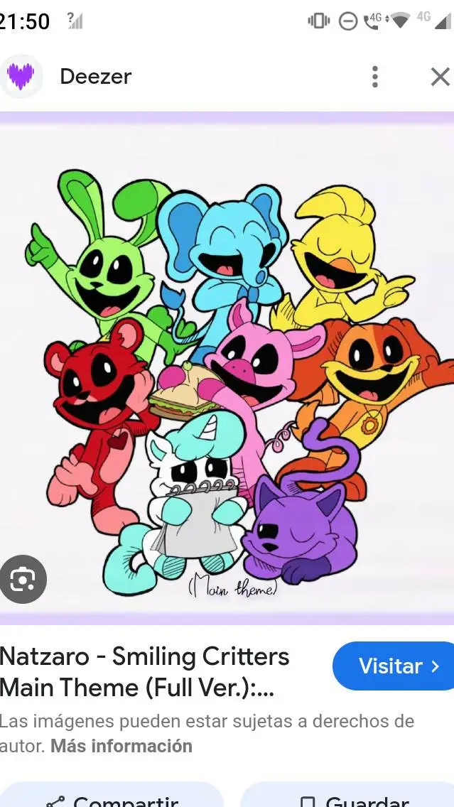 ai character: smiling criters  background