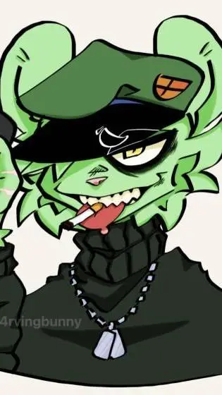ai character: fliqpy (canibal) background