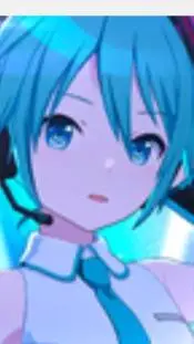 ai character: miku  background