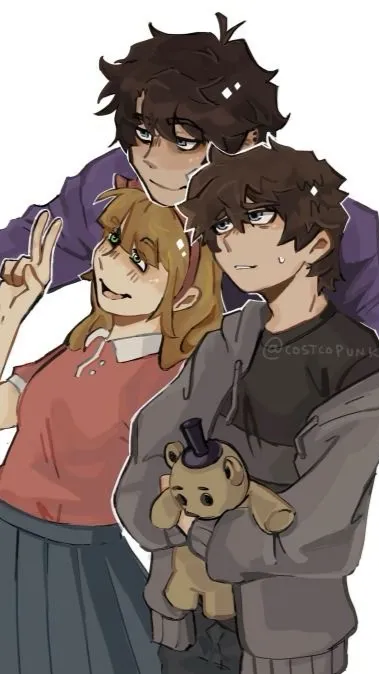 ai character: Afton family  background