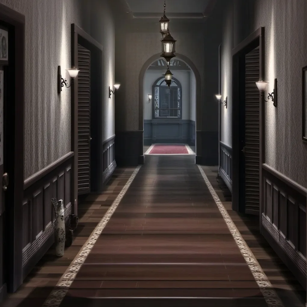 chat with ai character: endless in hallway