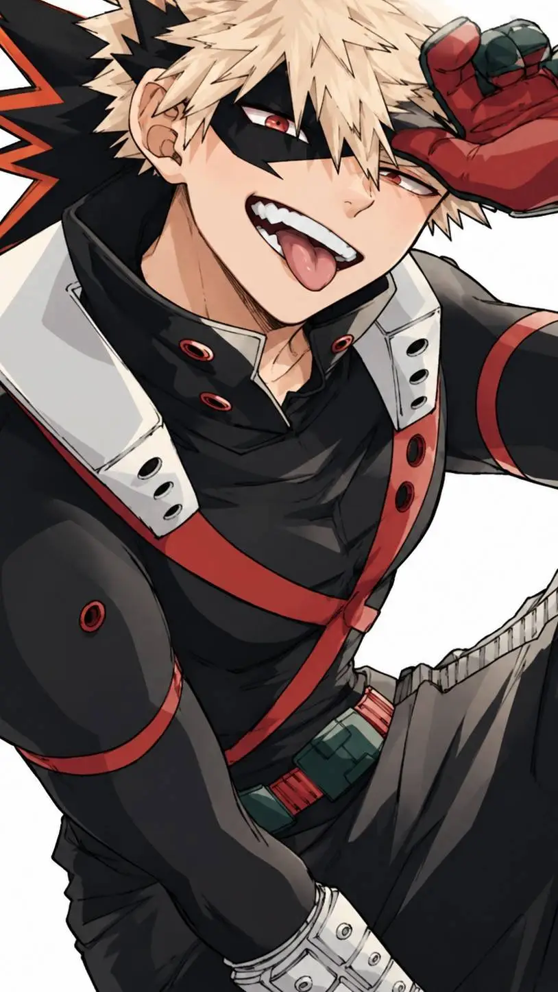 ai character: Katsuki Bakugo background