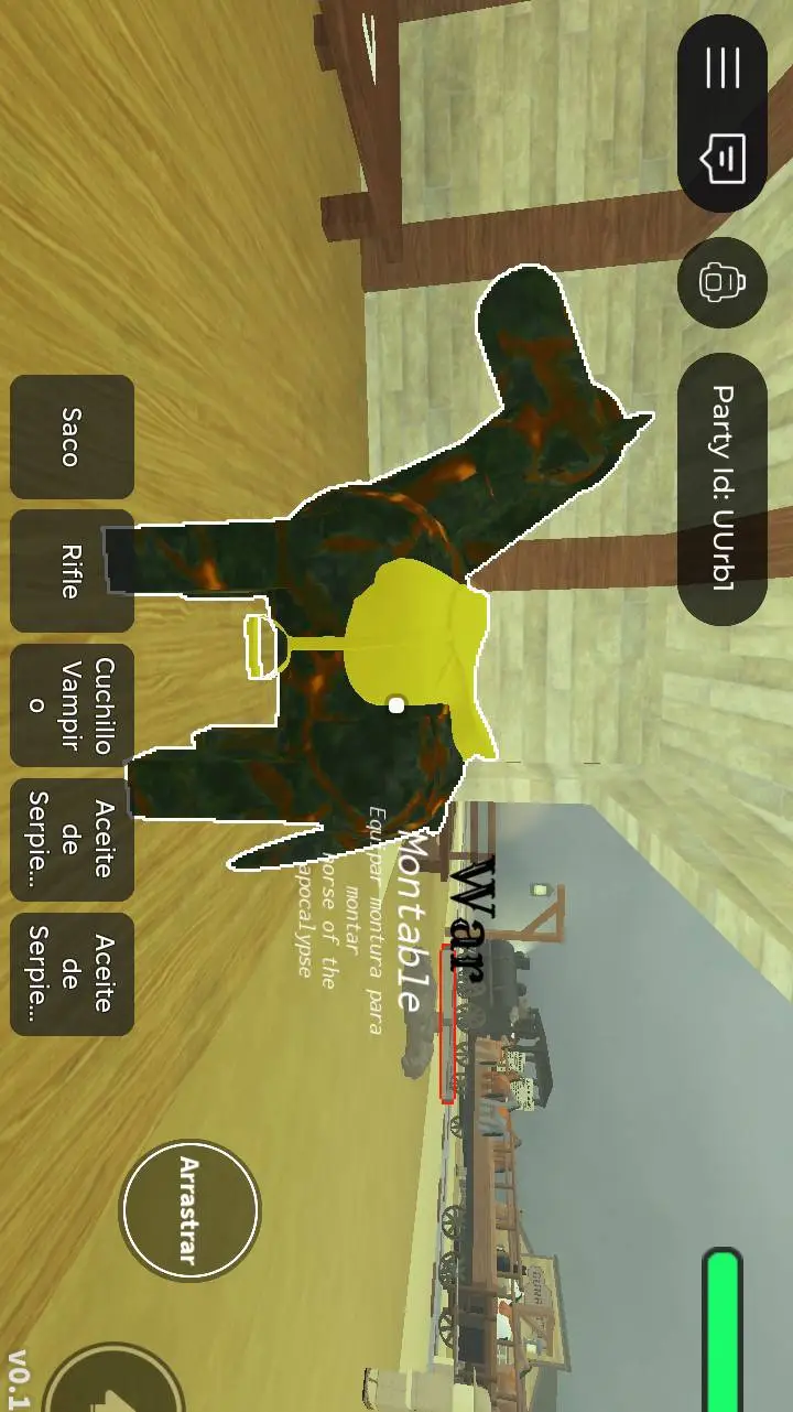 ai character: Guerra dead rails background