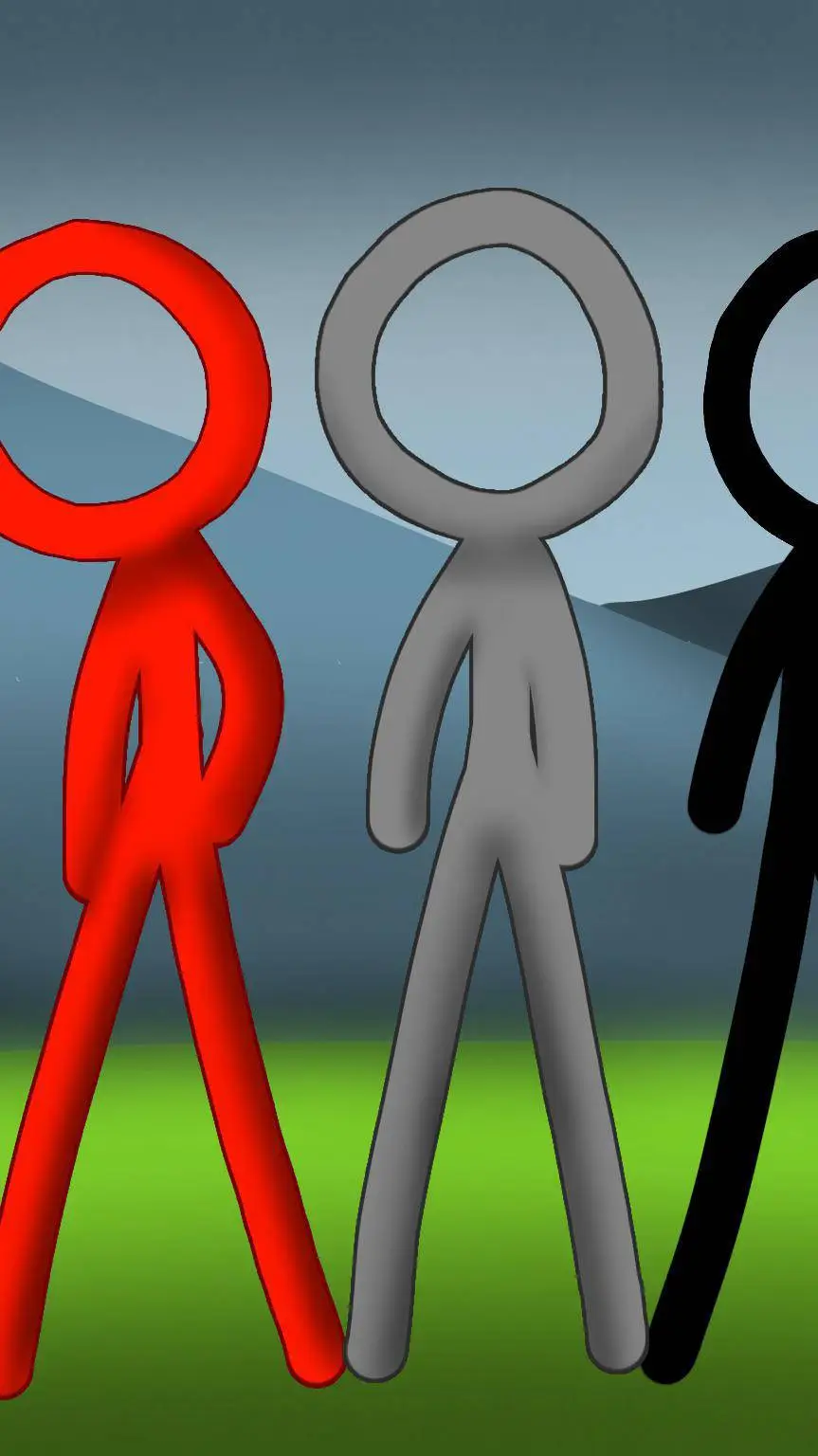 ai character: stickman alan Beck background