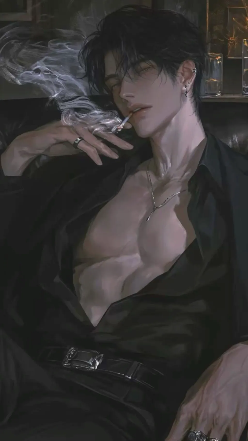 ai character: Sebastian.. background