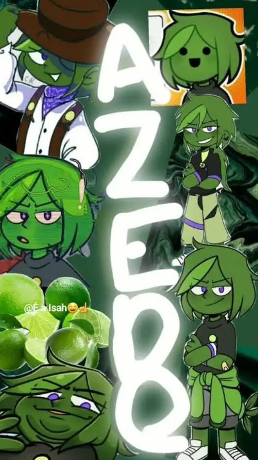 ai character: azedo 💚🖤 background