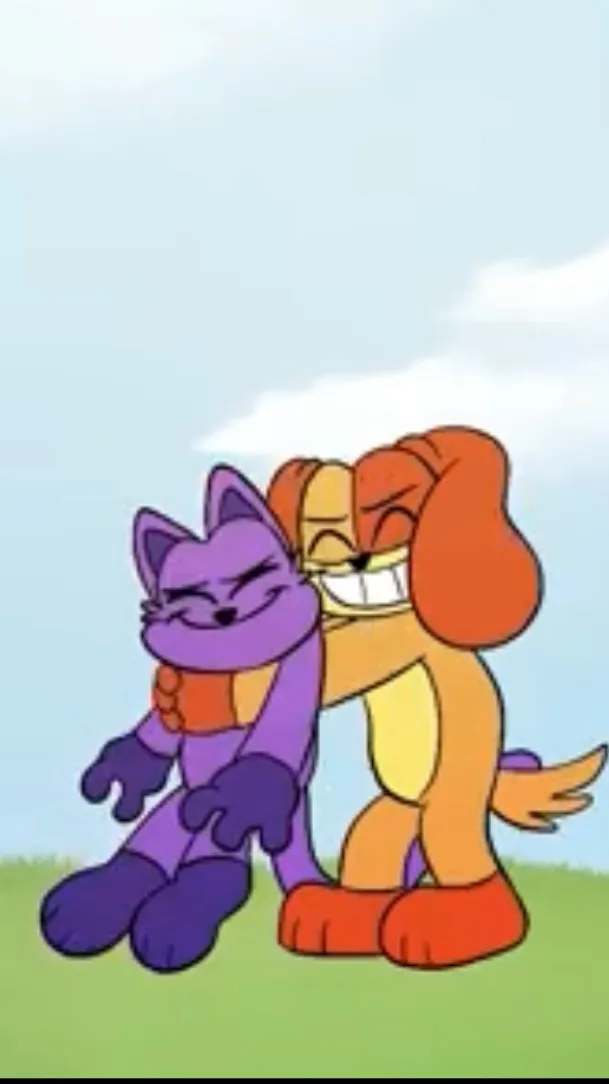ai character: Dogday and Catnap background