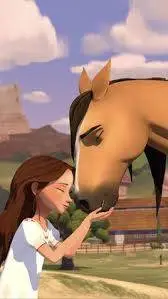 ai character: Spirit Riding free background