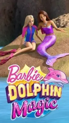ai character: Barbie Dolphin background